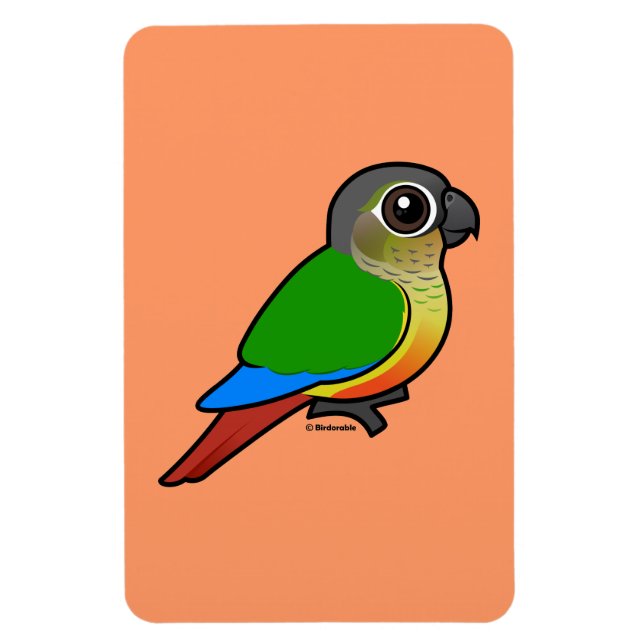 Birdorable Yellow-sided Conure Magnet (Vertical)