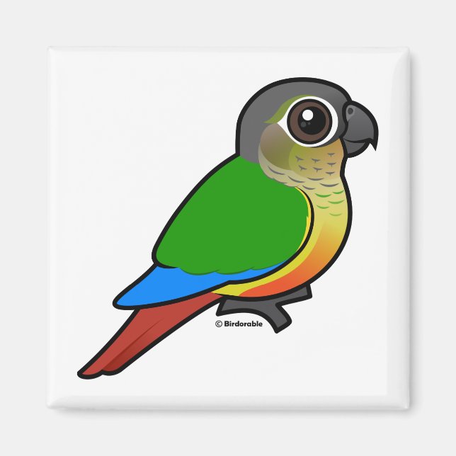 Birdorable Yellow-sided Conure Magnet (Front)