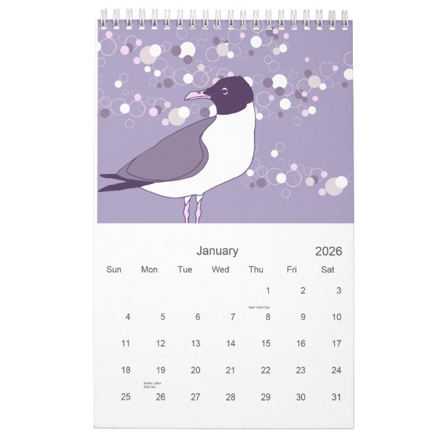 Birds 2008 calendar (Jan 2026)