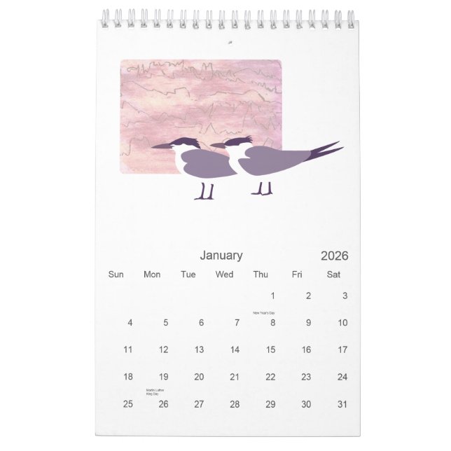 Birds 2010 calendar (Jan 2026)