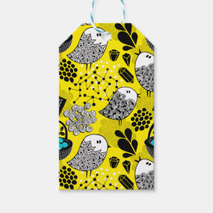 Birds and berries gift tags