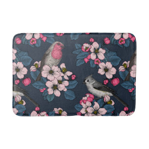 Birds and Blossoms Bath Mat