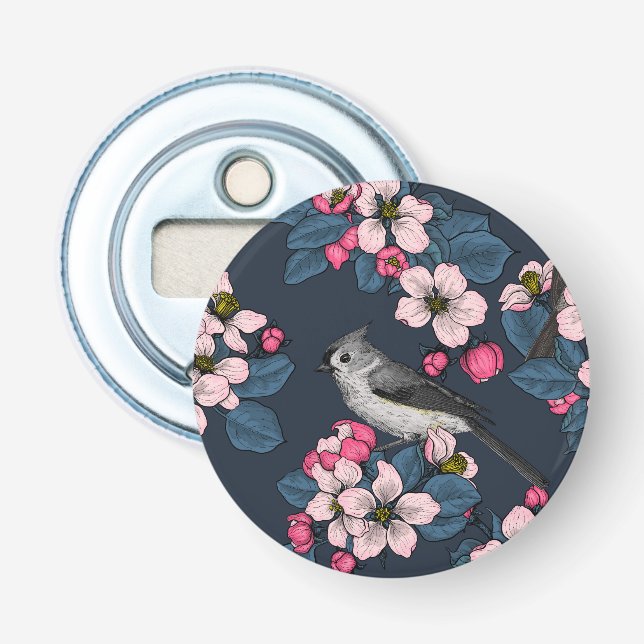 Birds and Blossoms Bottle Opener (Front)