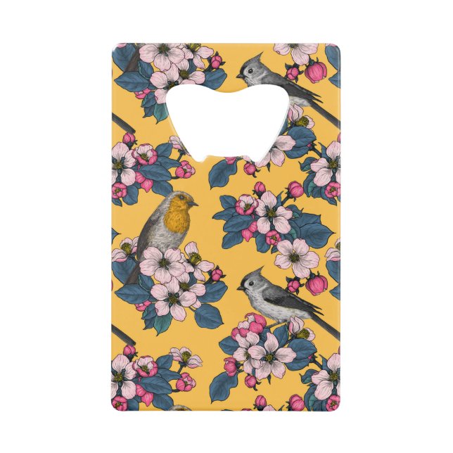 Birds and Blossoms on yellow (Front)