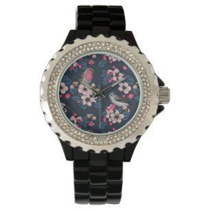 Birds and Blossoms on yellow Watch