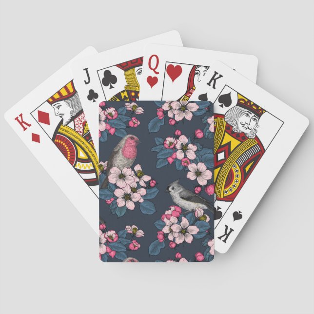 Birds and Blossoms Playing Cards (Back)