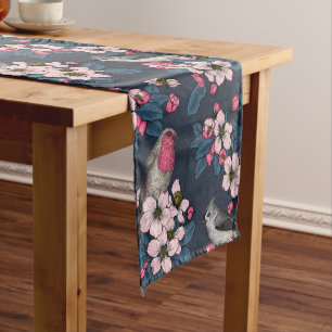 Birds and Blossoms Short Table Runner