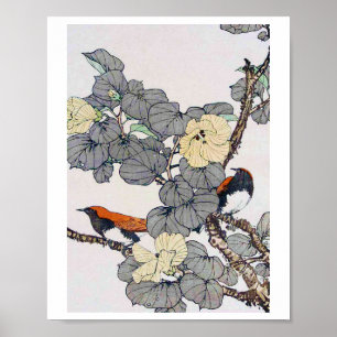 Birds and Flower, Imao Keinen Poster
