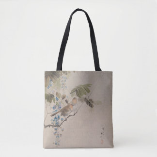 Birds and Flowers by Watanabe Seitei Tote Bag