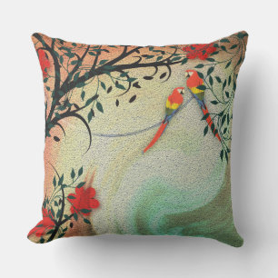 Birds and Flowers Cushion