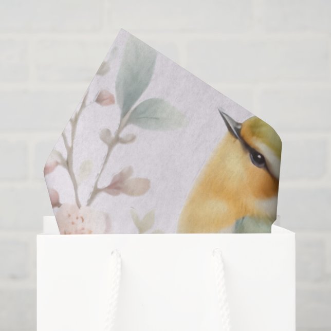 Birds and flowers tissue paper (Gift Bag)