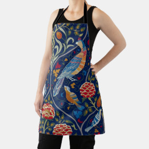 Birds and Flowers, William Morris Apron