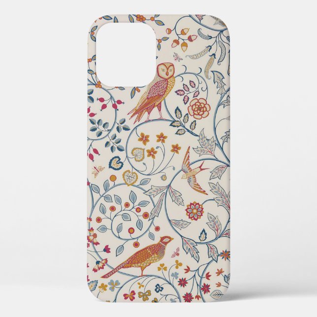 Birds and Flowers, William Morris Case-Mate iPhone Case (Back)