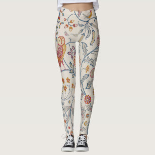 Birds and Flowers, William Morris Leggings