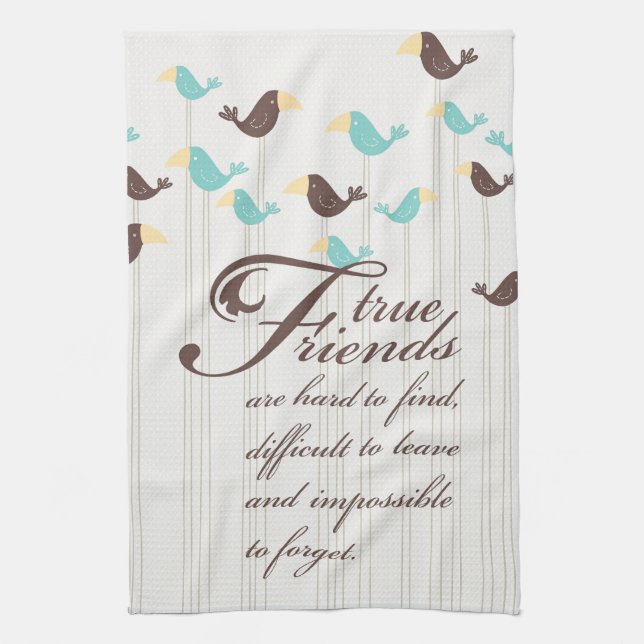 Birds and Friends Tea Towel (Vertical)