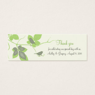 Birds and Leaves Special Occasion Favour Tags