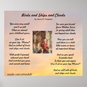"BIRDS AND SHIPS AND CLOUDS FAMILY POSTER" POSTER