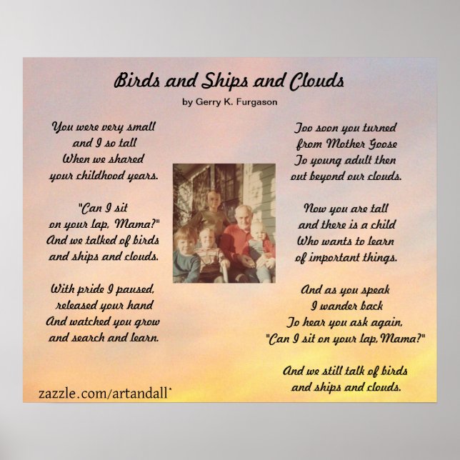"BIRDS AND SHIPS AND CLOUDS FAMILY POSTER" POSTER (Front)