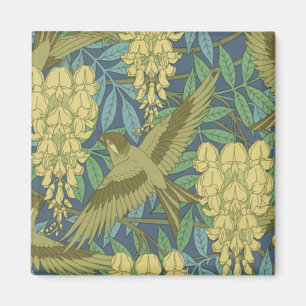 Birds and Wisteria Magnet