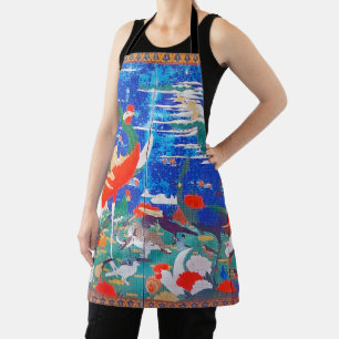 Birds, Animals, and Flowering Plants(Left) Jakuchū Apron