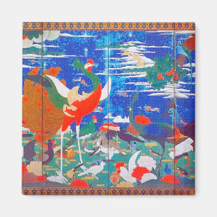Birds, Animals, and Flowering Plants(Left) Jakuchū Magnet