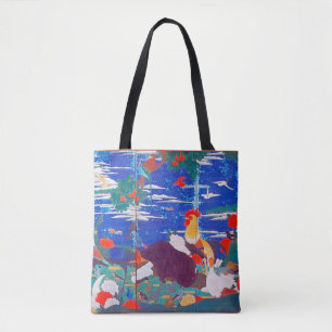 Birds, Animals, and Flowering Plants(Left) Jakuchū Tote Bag