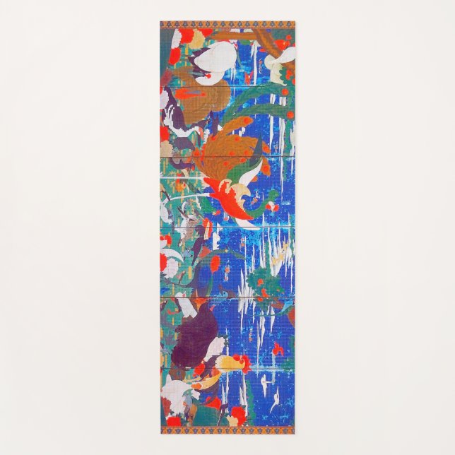 Birds, Animals, and Flowering Plants(Left) Jakuchū Yoga Mat (Front)