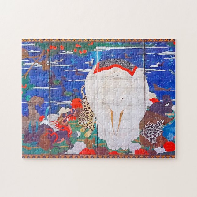 Birds, Animals, and Flowering Plants(Right)Jakuchu Jigsaw Puzzle (Horizontal)