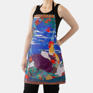 Birds, Animals, & Flowering Plants (Left) Jakuchū Apron