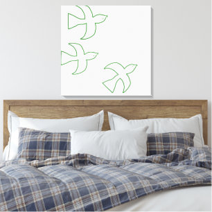 birds art canvas print