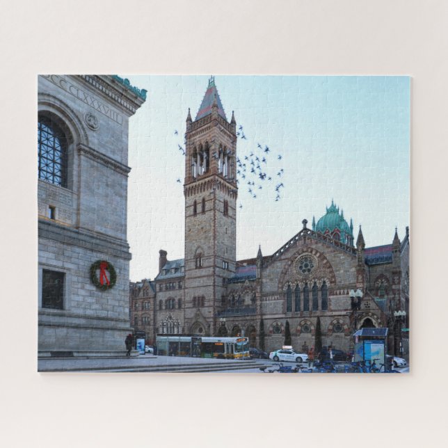 Birds at Old South Church Boston Jigsaw Puzzle (Horizontal)