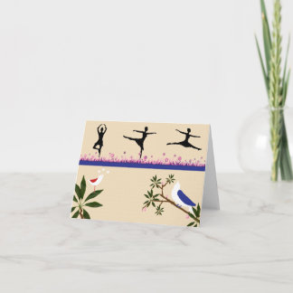 Birds & Ballet Note Card