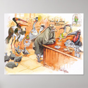 Birds bar poster