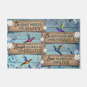 Birds Basic Welcome Rug , Housewarming Gift