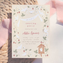 Birds & Berries Nesting Party Girl Baby Shower