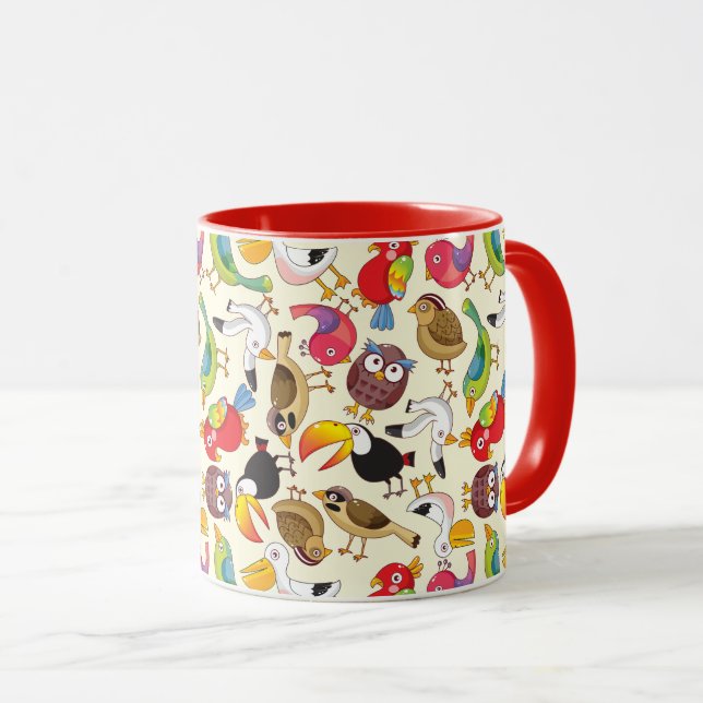 Birds, Birds and More Birds Mug (Front Right)