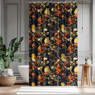 Birds & Blooms Curtain Autumn Gift for Their Home