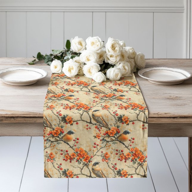 Birds & Blossoms Runner Autumn Beauty for Table (Birds & Blossoms Runner Autumn Beauty for Table)