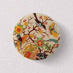 Birds & Butterflies Button