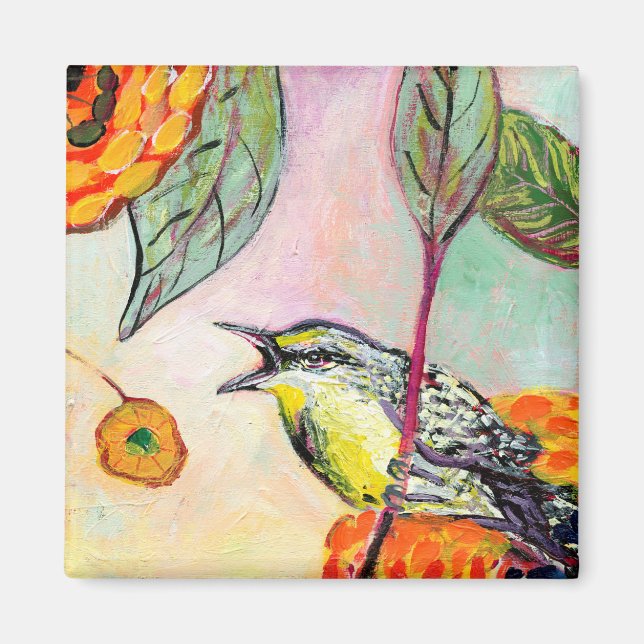 Birds & Butterflies No 2 Magnet (Front)
