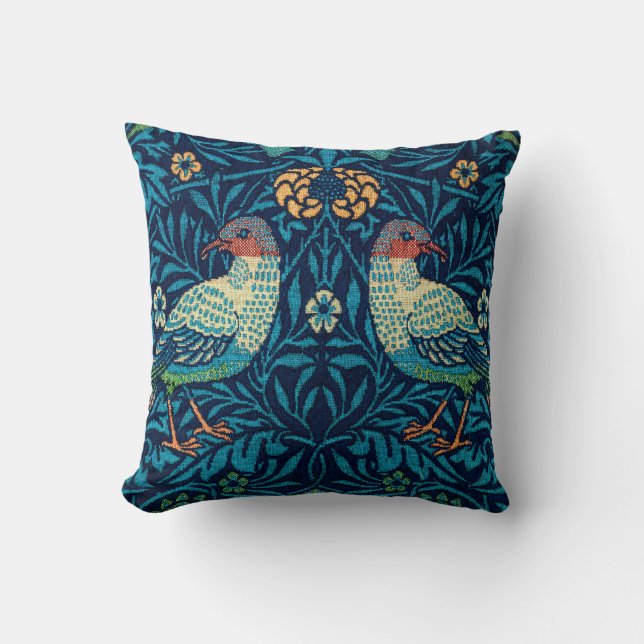 Birds by William Morris  Cushion (Front)
