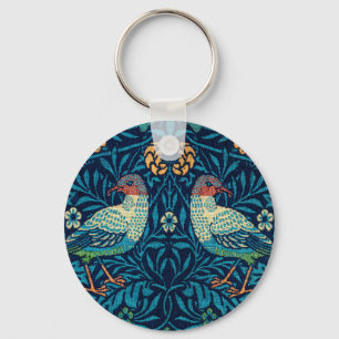 Birds by William Morris   Key Ring