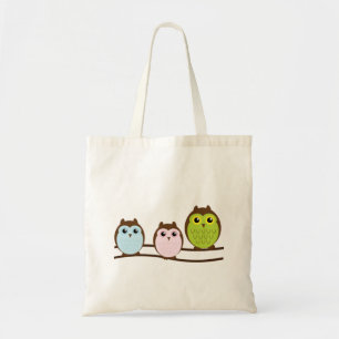 birds, cartoons, family tote bag
