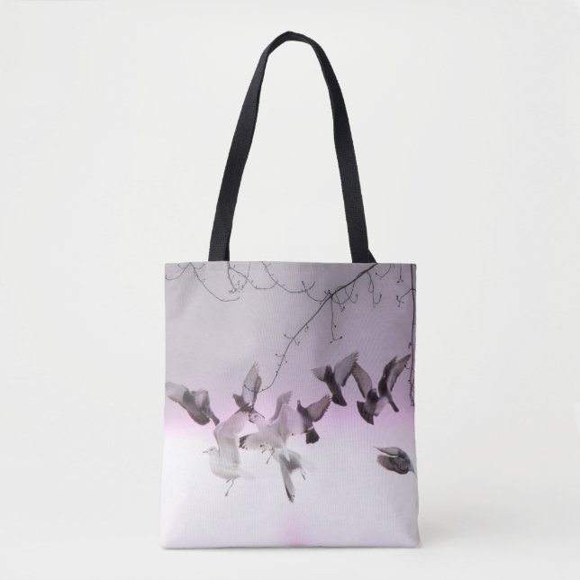 Birds Celebration Tote Bag (Front)