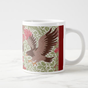 Birds Coffee Cup tapestry appearance Arts & Crafts