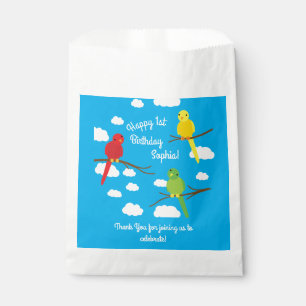 Birds Cute Colourful Spring Kid's Birthday Favour Bag
