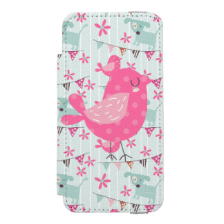 Birds, Dogs, Banners, Flowers Incipio Watson™ iPhone 5 Wallet Case