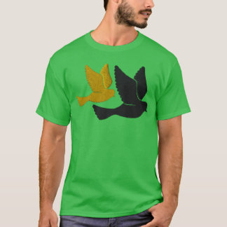 Birds embroidered funny T-Shirt