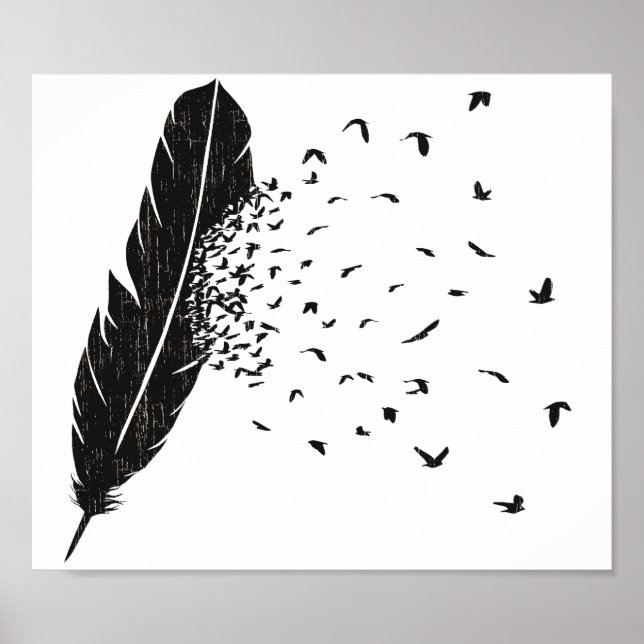Birds Erupting of a Feather Poster (Front)