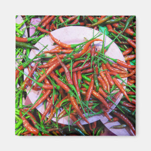 Bird's Eye Chilli Peppers Magnet